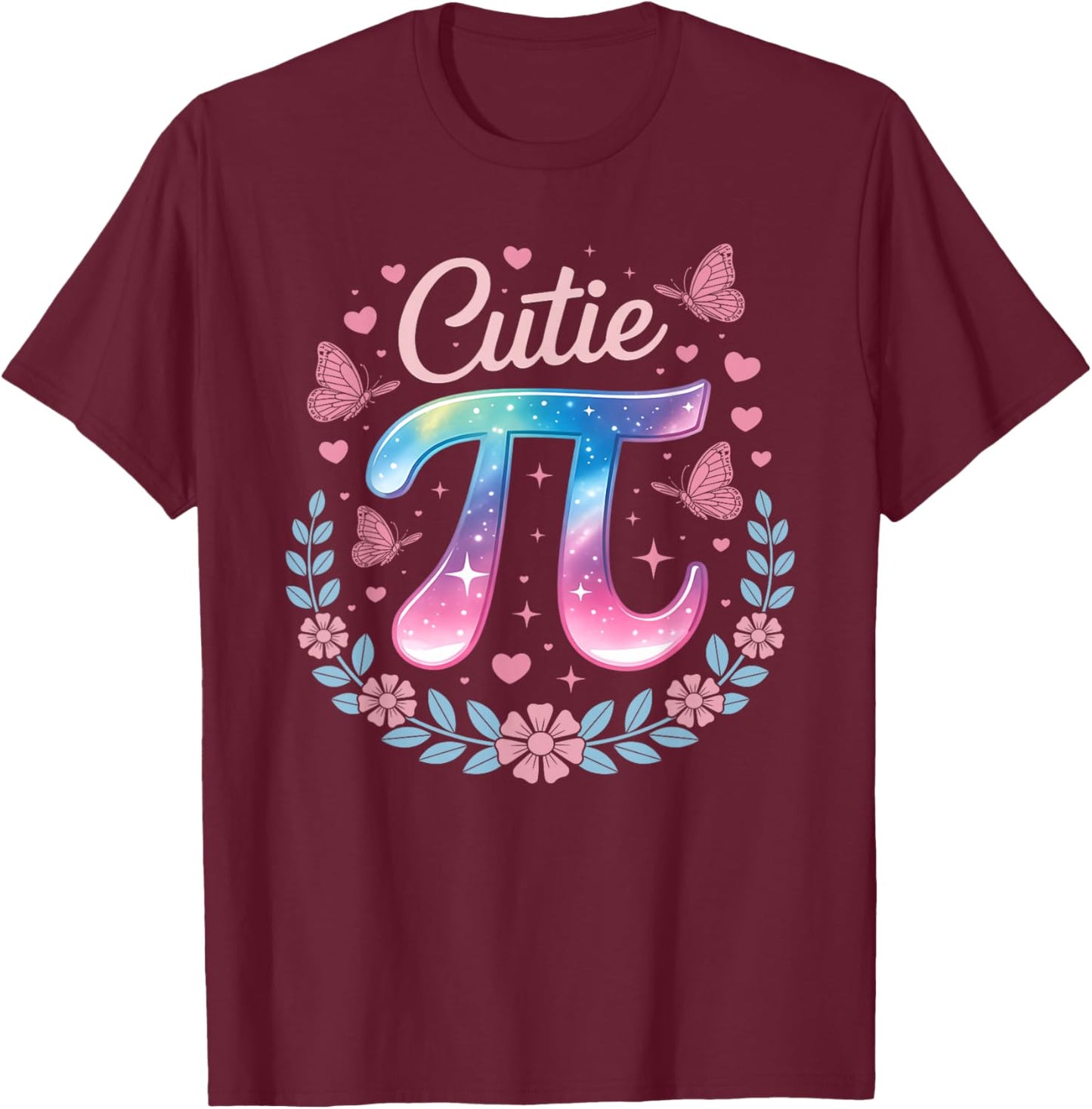 Cutie Pi Day Women Kids Men Toddler Math Teacher Student Kid T-Shirt - T-Shirt | Maroon