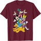 Disney Mickey Mouse & Friends Matching Group Celebration T-Shirt - T-Shirt | Maroon