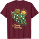 Happy Nowruz Persian New Year Iran Map Floral Spring Sabzeh T-Shirt - T-Shirt | Maroon