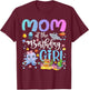 Mom of The Birthday Girl Sea Fish Ocean Aquarium T-Shirt - T-Shirt | Maroon