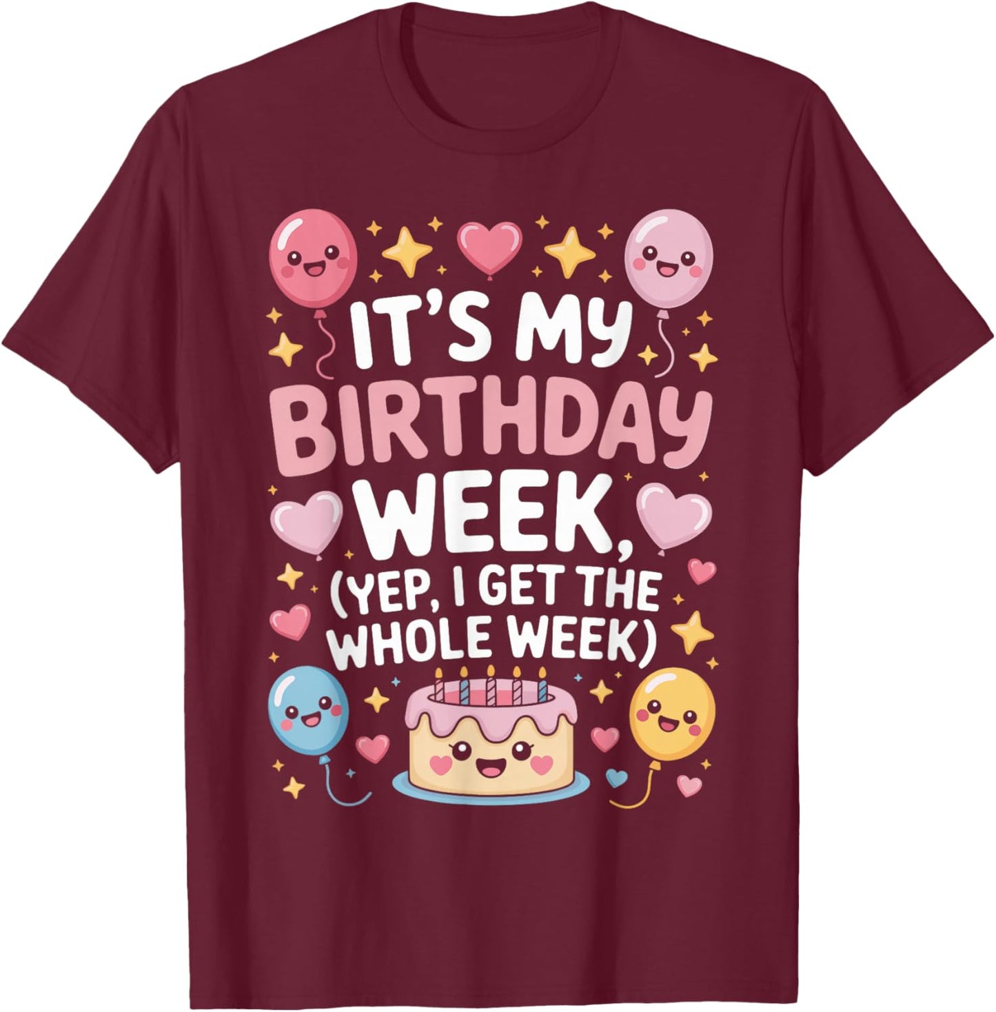 Colorful T-Shirt - T-Shirt | Maroon