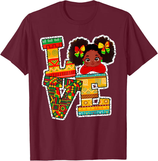 American African T-Shirt - T-Shirt | Maroon
