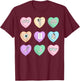 Heart Candy Valentines Optometrist Optician Squad Eye Doctor T-Shirt - T-Shirt | Maroon