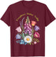 Foxglove Daisy Tulip Wildflower Vibes Design T-Shirt - T-Shirt | Maroon