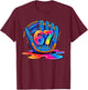 Baseball Drip Ice Cream 67 Lifestyle 101 T-Shirt - T-Shirt | Maroon