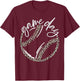 Game Day Leopard Print Baseball Softball Sports Outfit T-Shirt - T-Shirt | Maroon