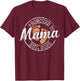 Promoted to Mama Est 2026 Stamp First Time Mom to Be T-Shirt - T-Shirt | Maroon