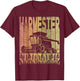 Harvester Vintage Harvesting Retro Harvest T-Shirt - T-Shirt | Maroon