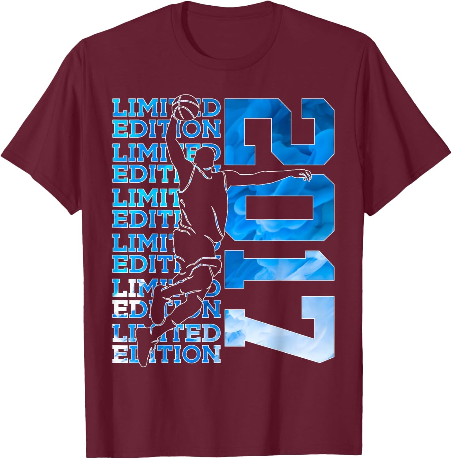 Limited Edition 2017 Basketball 9TH Birthday T-Shirt - T-Shirt | Maroon