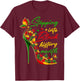 Stepping Into Black History Month High Heels Girls T-Shirt - T-Shirt | Maroon