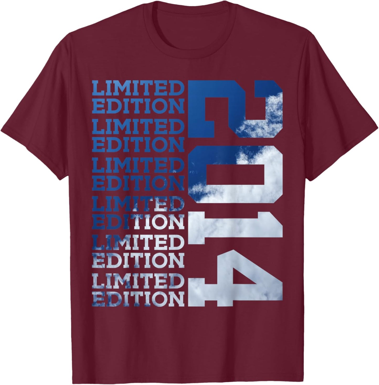 12 Years Limited Edition 2014 12TH Birthday T-Shirt - T-Shirt | Maroon