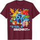 Meme 6 7 Six Seven Bruh 67 Steal A Brainrot Gift Boy Kid T-Shirt - T-Shirt | Maroon