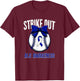 Retro Strike Out Baseball ALS Awareness T-Shirt - T-Shirt | Maroon