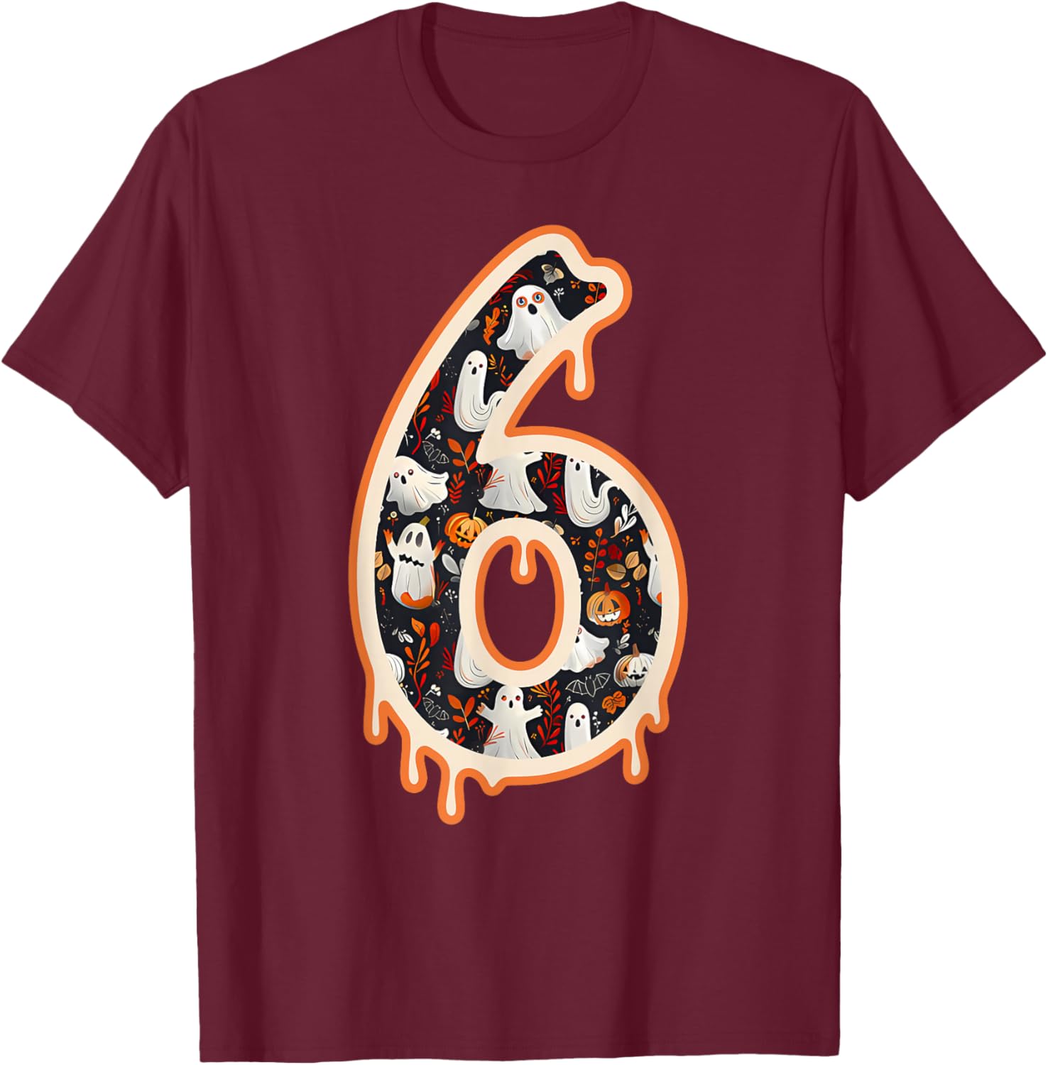 Six Seven Meme 6 7 Halloween Costume Couple Men Women T-Shirt - T-Shirt | Maroon