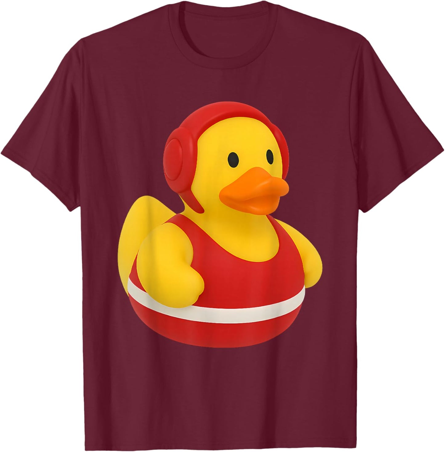 Wrestler Rubber Duck Wrestling Ducky Duckies T-Shirt - T-Shirt | Maroon
