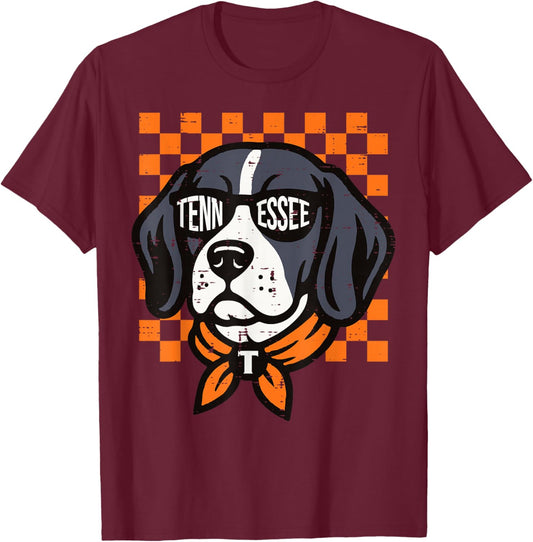 Tennessee Dog Girls Youth Boys Teen Kids Men Women T-Shirt - T-Shirt | Maroon