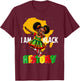 I Am Black History Month African American Girl Kid T-Shirt - T-Shirt | Maroon