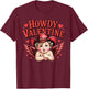 Howdy Valentine Cowboy Cupid Western Rodeo Country T-Shirt - T-Shirt | Maroon
