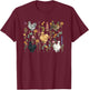 Silkie Chicken Lover Flowers Silkie Owner Silkie Chicken Mom T-Shirt - T-Shirt | Maroon