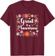 Great Mawmaw Floral Wildflowers Mother's Day Mawmaw Women T-Shirt - T-Shirt | Maroon
