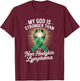 My God is Stronger Than Non Hodgkin Lymphoma T-Shirt - T-Shirt | Maroon