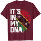 Saint Kitts and Nevis Roots Flag Fingerprint Patriotic T-Shirt - T-Shirt | Maroon