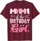 Mimi of The Birthday Girl Pink Coquette Bow Family T-Shirt - T-Shirt | Maroon