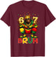 Six Seven Bruh 67 Black History African American Men Boy T-Shirt - T-Shirt | Maroon