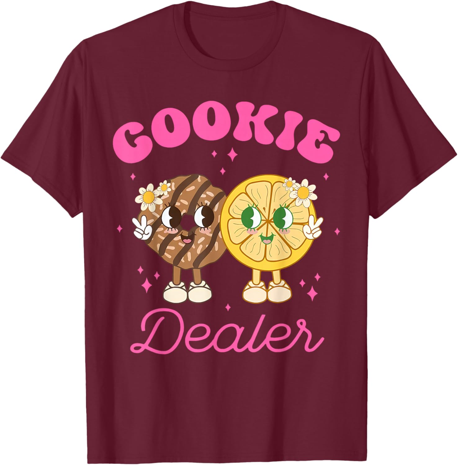 Cute Cookie Dealer Cookie Season Scout Cookie Kids Women T-Shirt - T-Shirt | Maroon