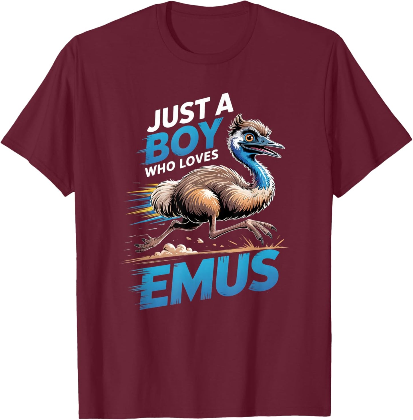 Boys Emu T-Shirt - T-Shirt | Maroon