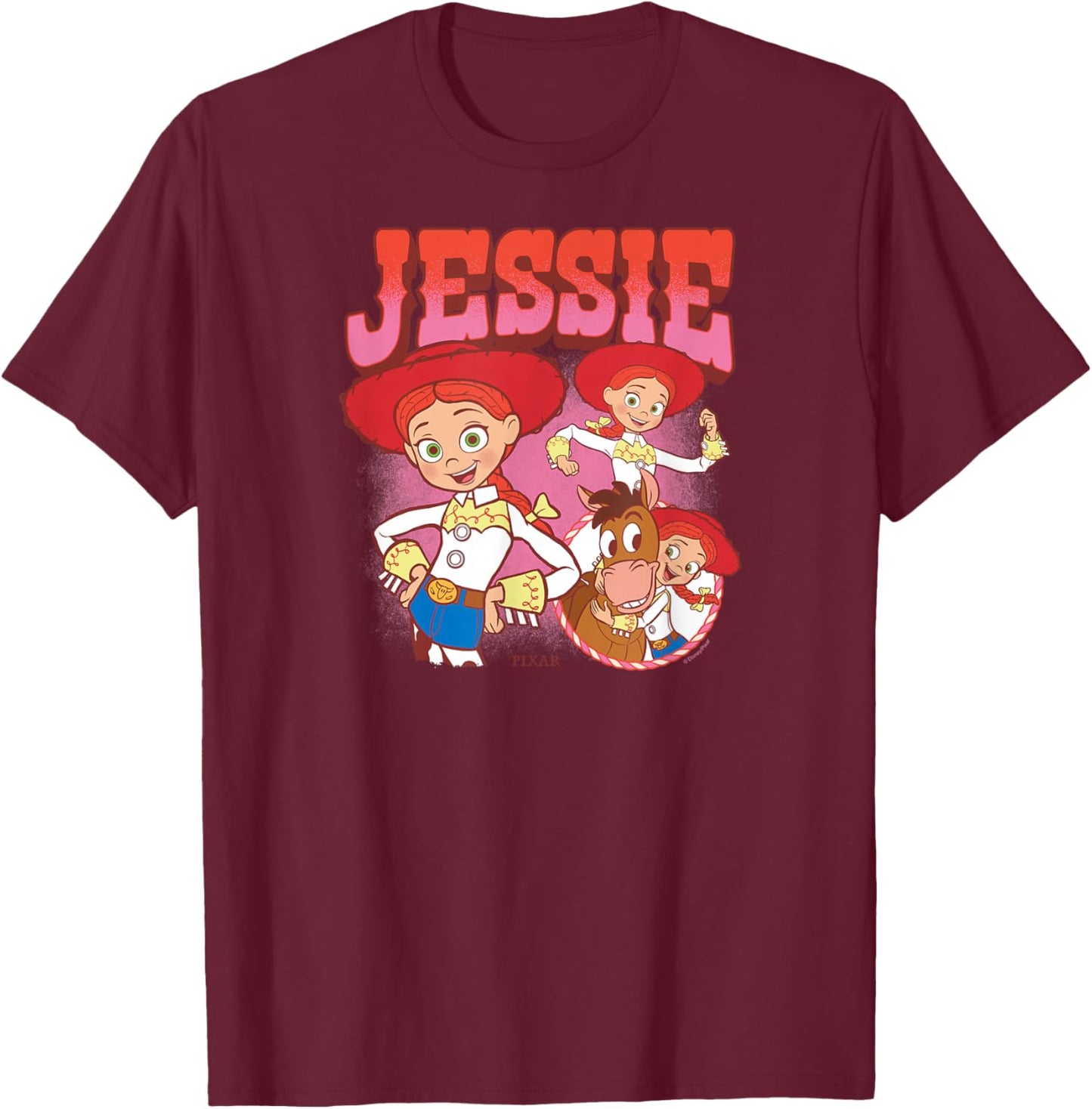 Toy Story - Jessie Poses T-Shirt - T-Shirt | Maroon