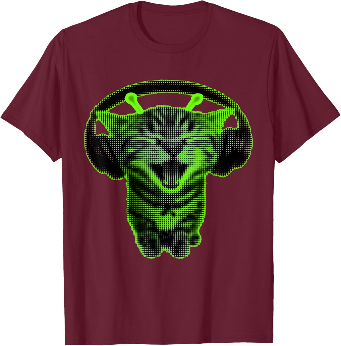 Vintage Space Kitty T-Shirt - T-Shirt | Maroon
