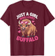 Girls Buffalo T-Shirt - T-Shirt | Maroon