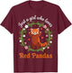 Just A Girl Who Loves Red Pandas Cute Zoo Animal Bamboo T-Shirt - T-Shirt | Maroon