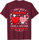 Funny Lunch Lady Valentine's Day Life School Cafeteria Lover T-Shirt - T-Shirt | Maroon