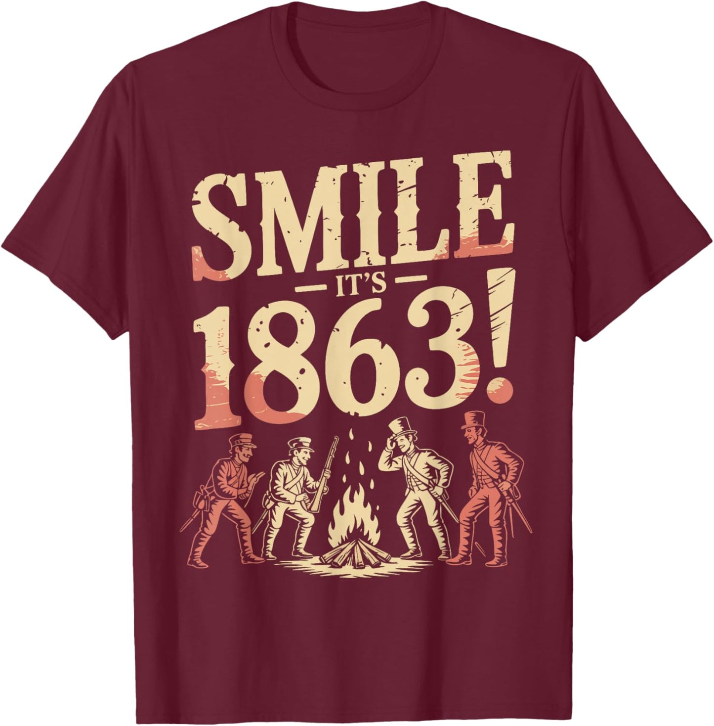 Civil War Reenactor Funny Reenactment T-Shirt - T-Shirt | Maroon