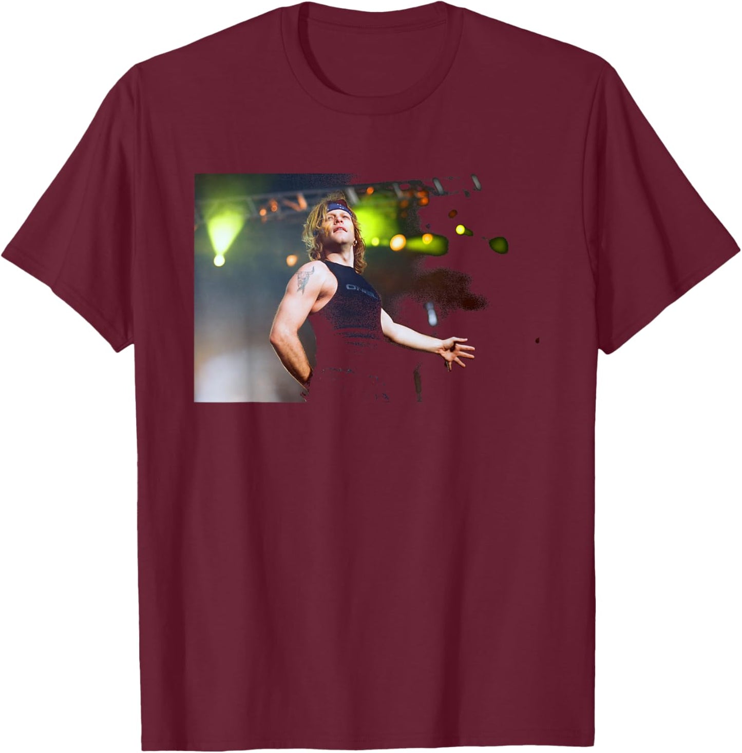 Jon Bon Jovi Livin' On A Prayer Singer These Days Tour T-Shirt - T-Shirt | Maroon