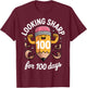 Looking Sharp for 100 Days of School T-Shirt - T-Shirt | Maroon