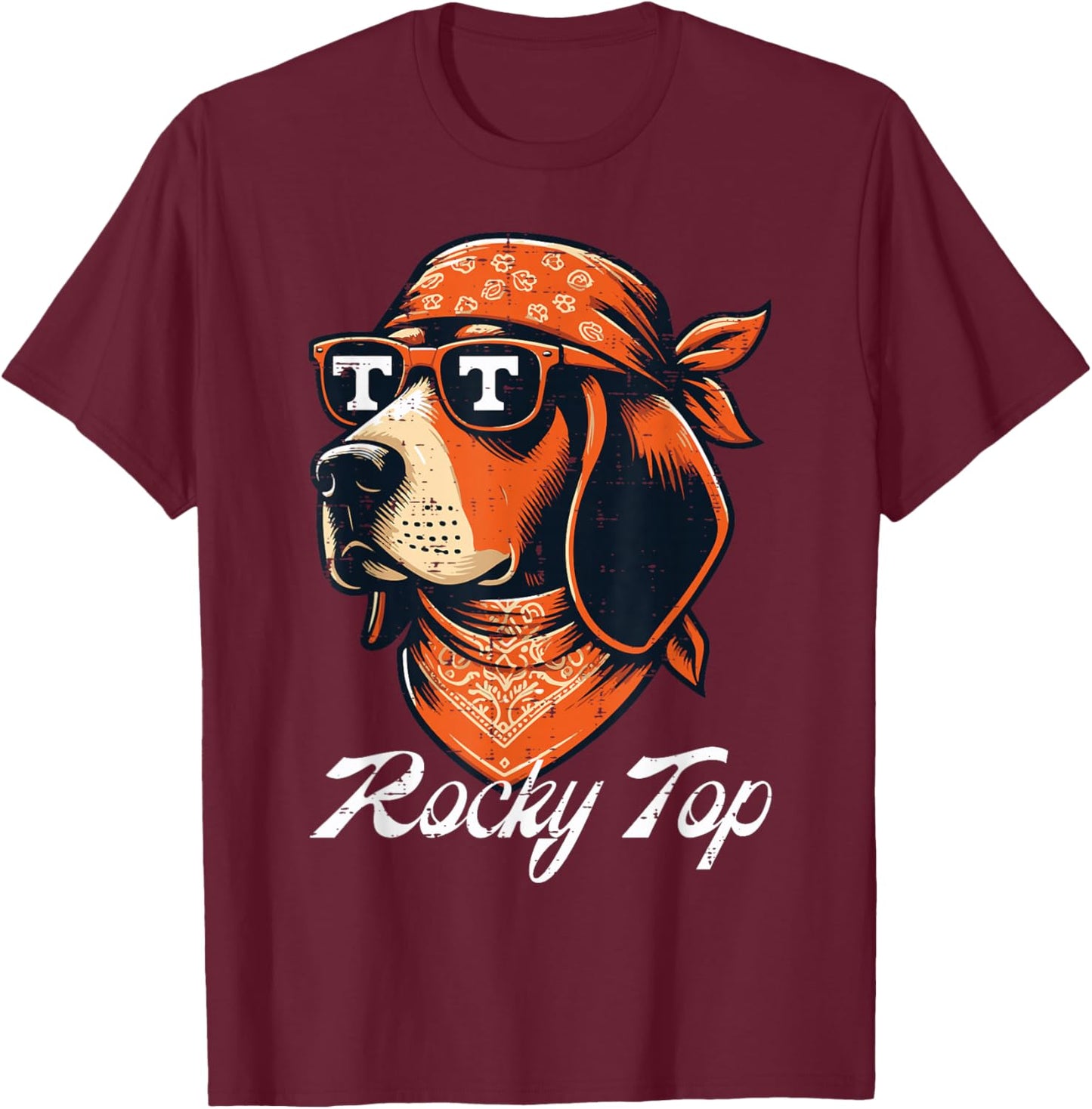 Tennessee Dog Women Kids Boys Girls Youth Men Teen T-Shirt - T-Shirt | Maroon