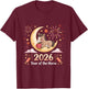 Year of The Fire Horse 2026 Festive Chinese New Year T-Shirt - T-Shirt | Maroon