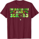 Saint Patrick's Day Shenanigans Scrubs Green Shamrock Nurse T-Shirt - T-Shirt | Maroon