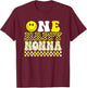 One Happy Dude Nonna 1st Birthday Family Matching T-Shirt - T-Shirt | Maroon
