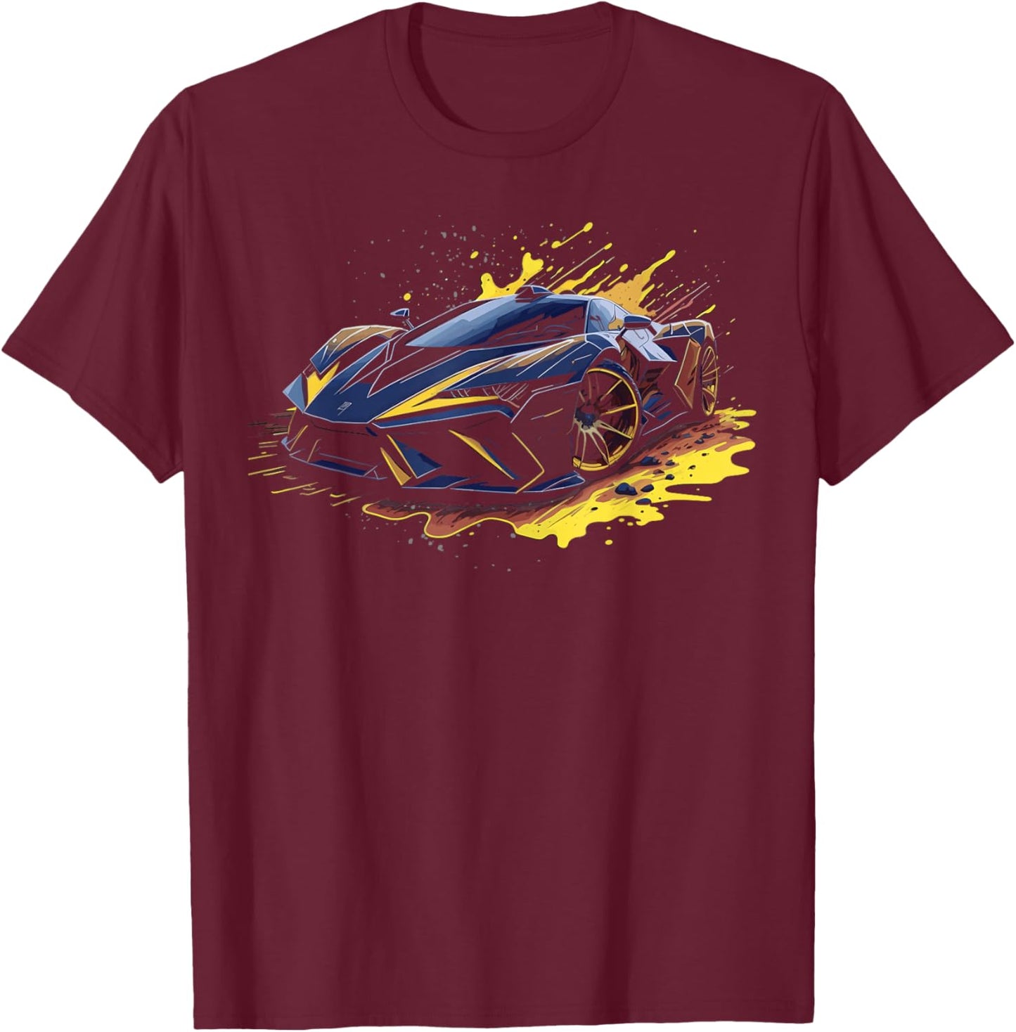 Sports Car Supercar T-Shirt - T-Shirt | Maroon