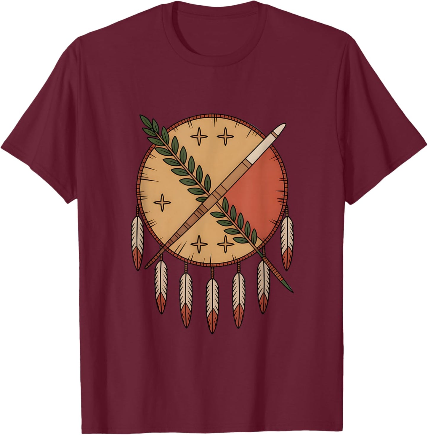 Oklahoma Flag Vintage Grunge Patriotic Home Love Men Women T-Shirt - T-Shirt | Maroon