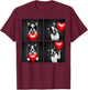 Funny Boston Terrier Photobooth Dog Lover Design Valentines T-Shirt - T-Shirt | Maroon