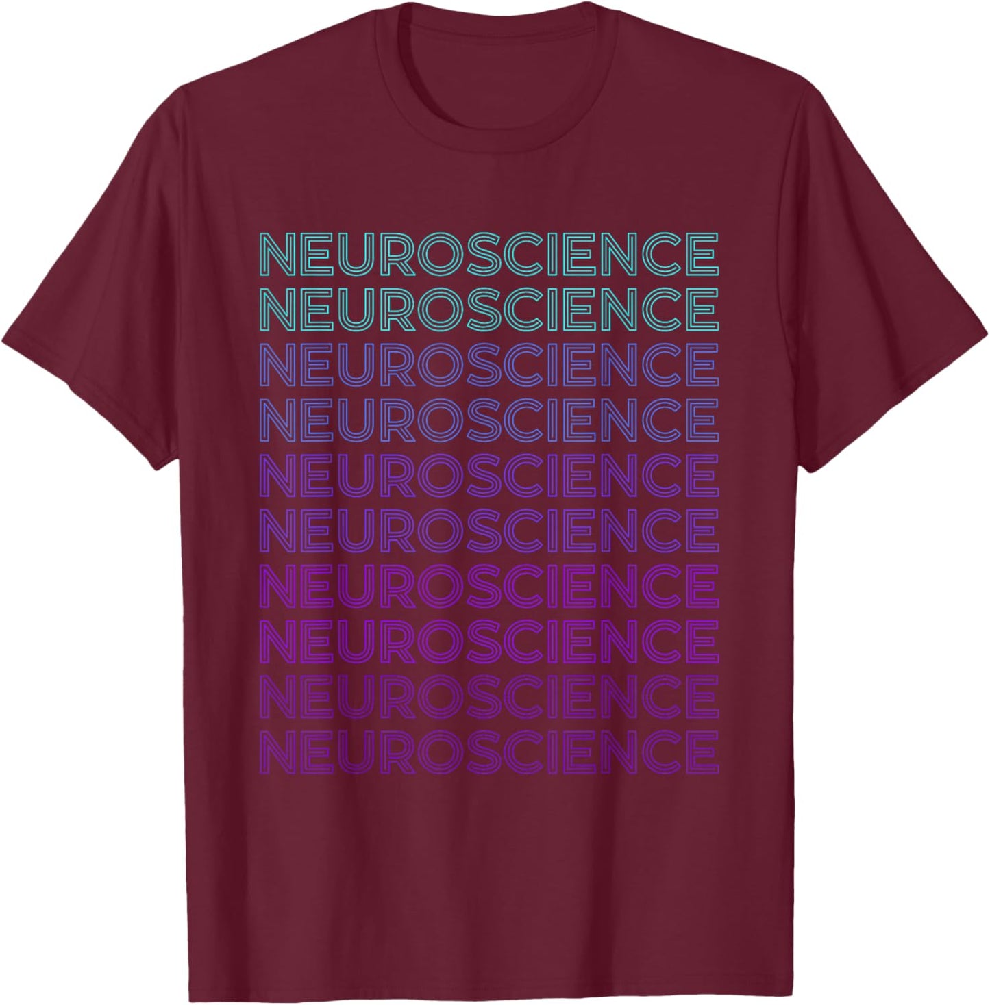 Neuroscience Neurology Retro Neurologist T-Shirt - T-Shirt | Maroon
