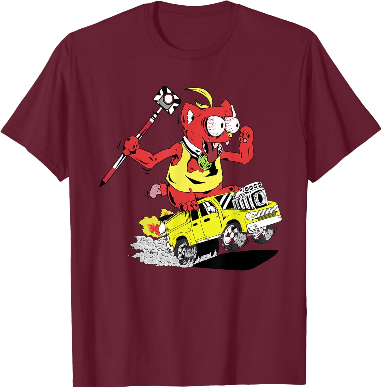 Survey Cat T-Shirt - T-Shirt | Maroon