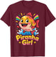 Graphic Whimsical Playful Cool Swim Aquatic Retro Piranha T-Shirt - T-Shirt | Maroon