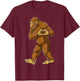 Bigfoot Heart Hands Funny Sasquatch Lover Valentines Day T-Shirt - T-Shirt | Maroon