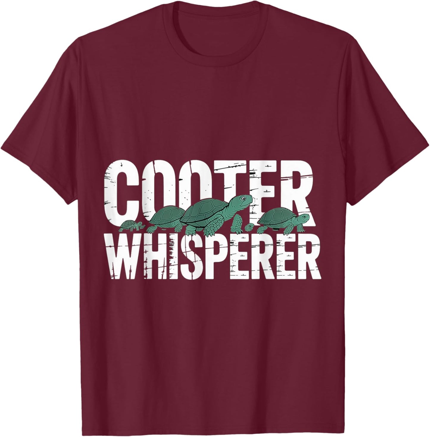 Cooter Whisperer Animal Turtle Reptile Lover T-Shirt - T-Shirt | Maroon